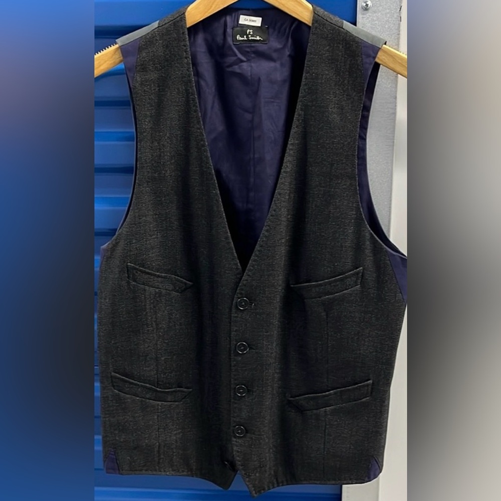 USED Paul Smith charcoal vest Men’s Size S